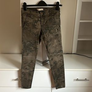 Zara Camouflage Skinny Denim Jeans